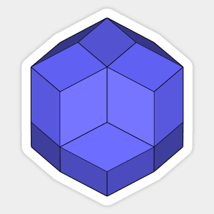 gmtrx seni lawal rhombic triacontahedron Sticker